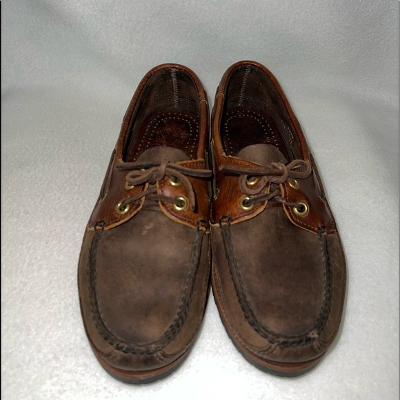 Harbour HC Size 7 1/2D Leather Boat Shoes - Picture 11 of 15